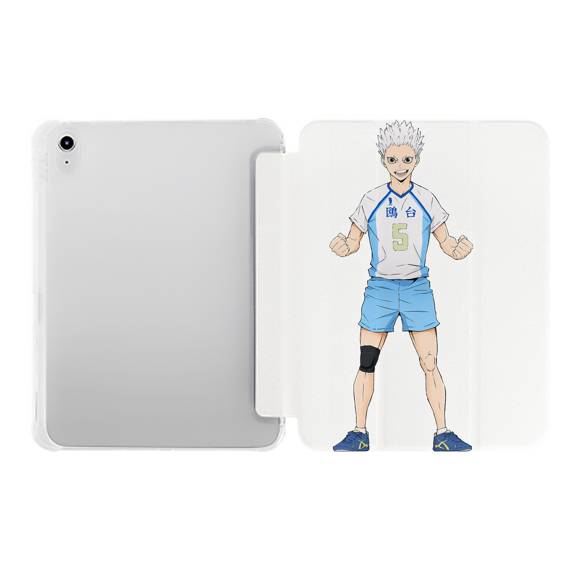（画像用） ハイキュー!! Haikyu!! IPad ケース ペン収納付き 三つ折りスタンド PUレザー×シリコン 対応機種9.5/10.5/10.9インチ